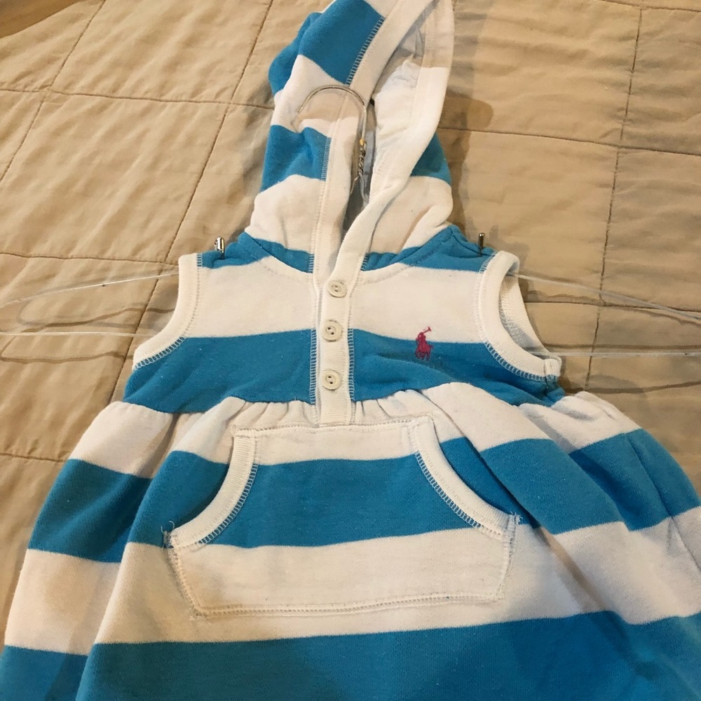 9 month - Polo - 2 pc. Stripe top w/white pant